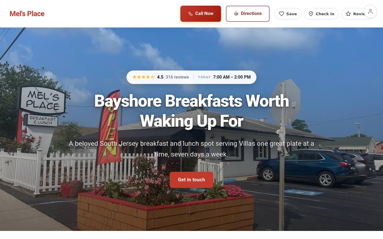 Preview of your live website