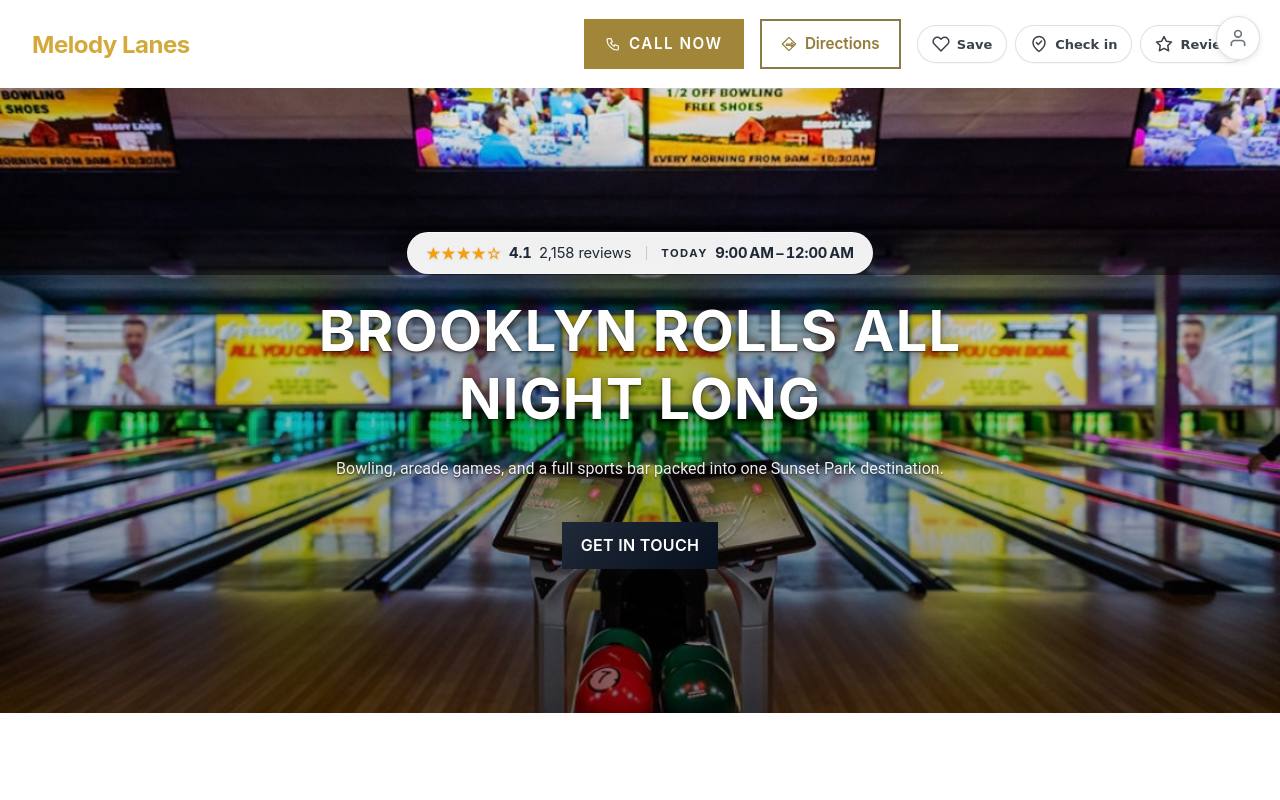 Preview of your live website