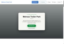Preview of your live website