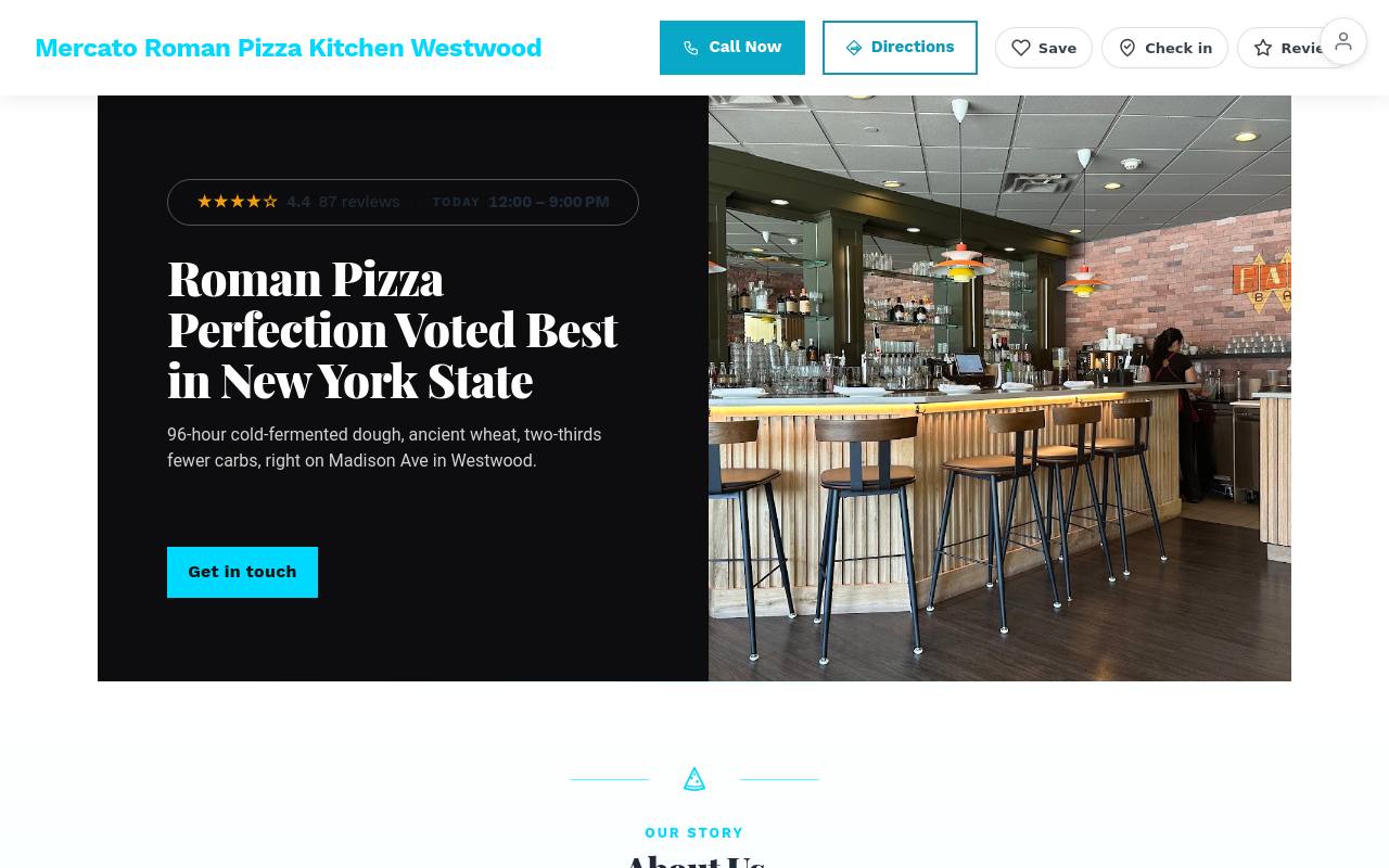 Preview of your live website