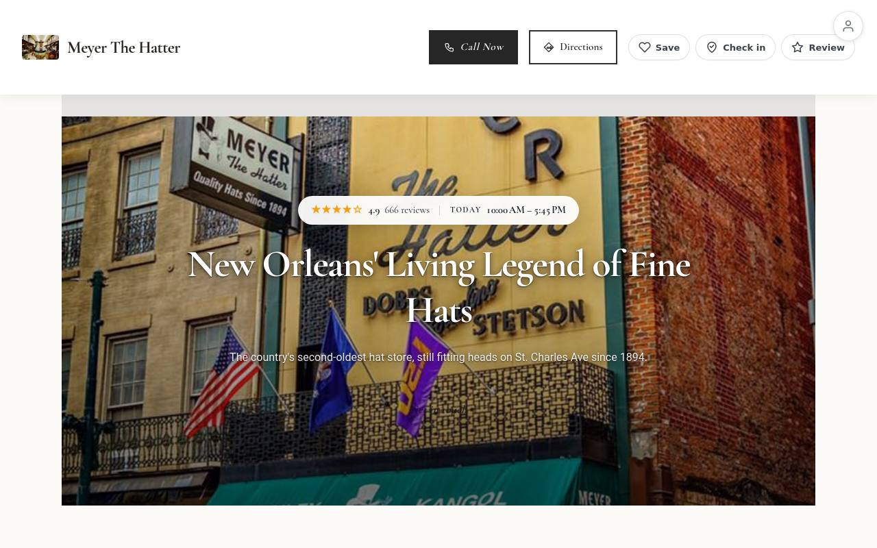 Preview of your live website