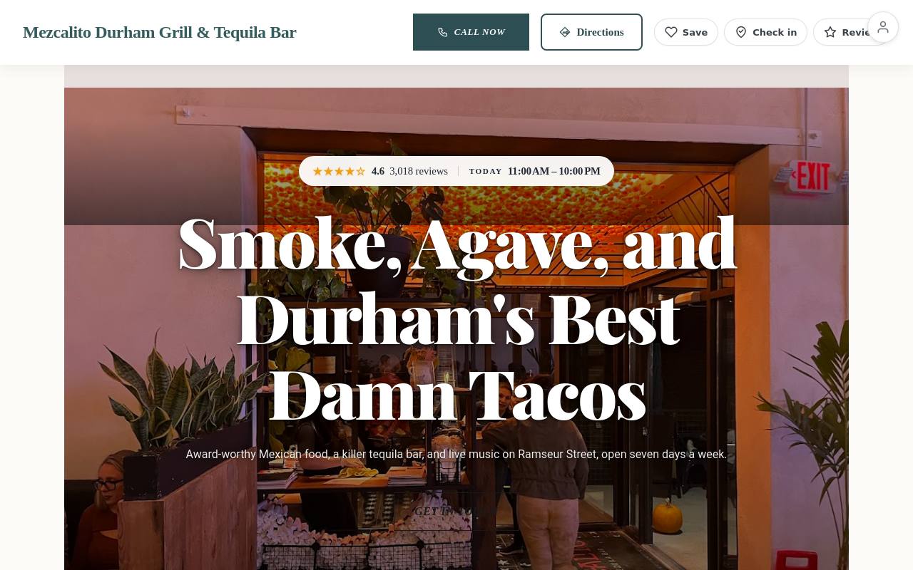 Preview of your live website