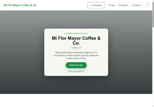 Preview of your live website