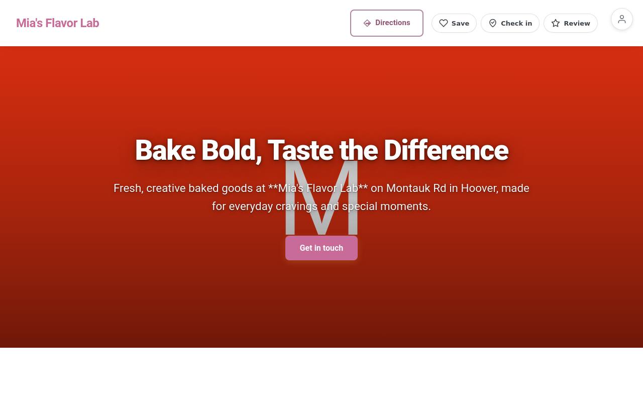 Preview of your live website