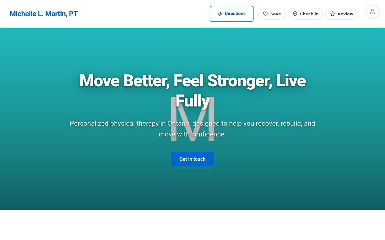 Preview of your live website