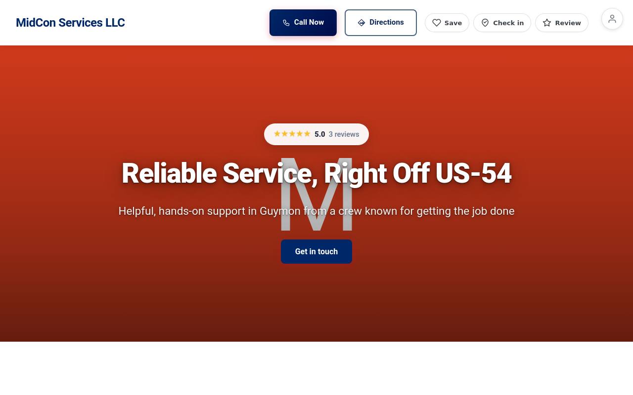 Preview of your live website