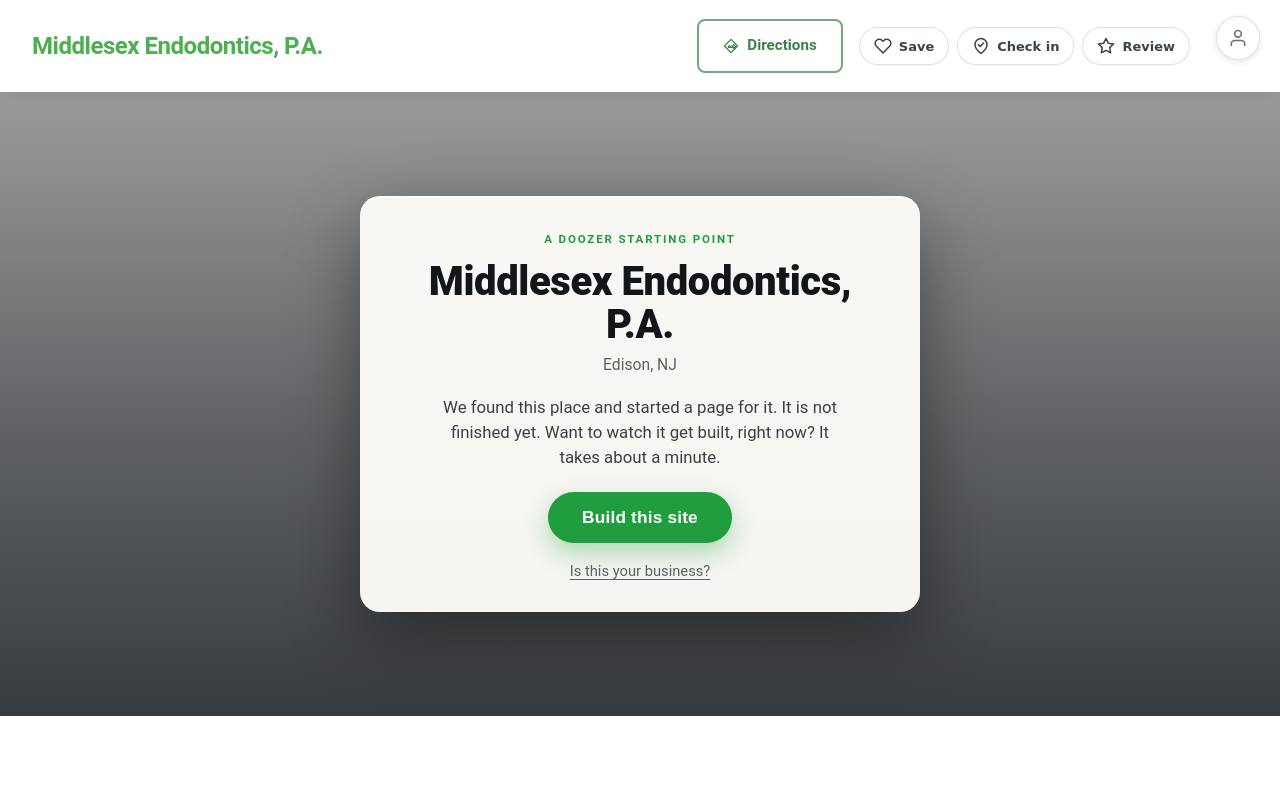 Preview of your live website