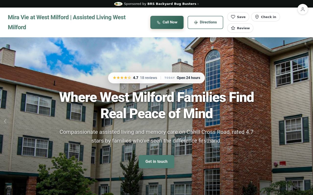 Preview of your live website