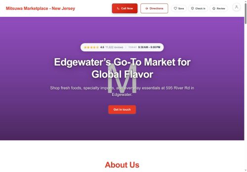 Preview of your live website