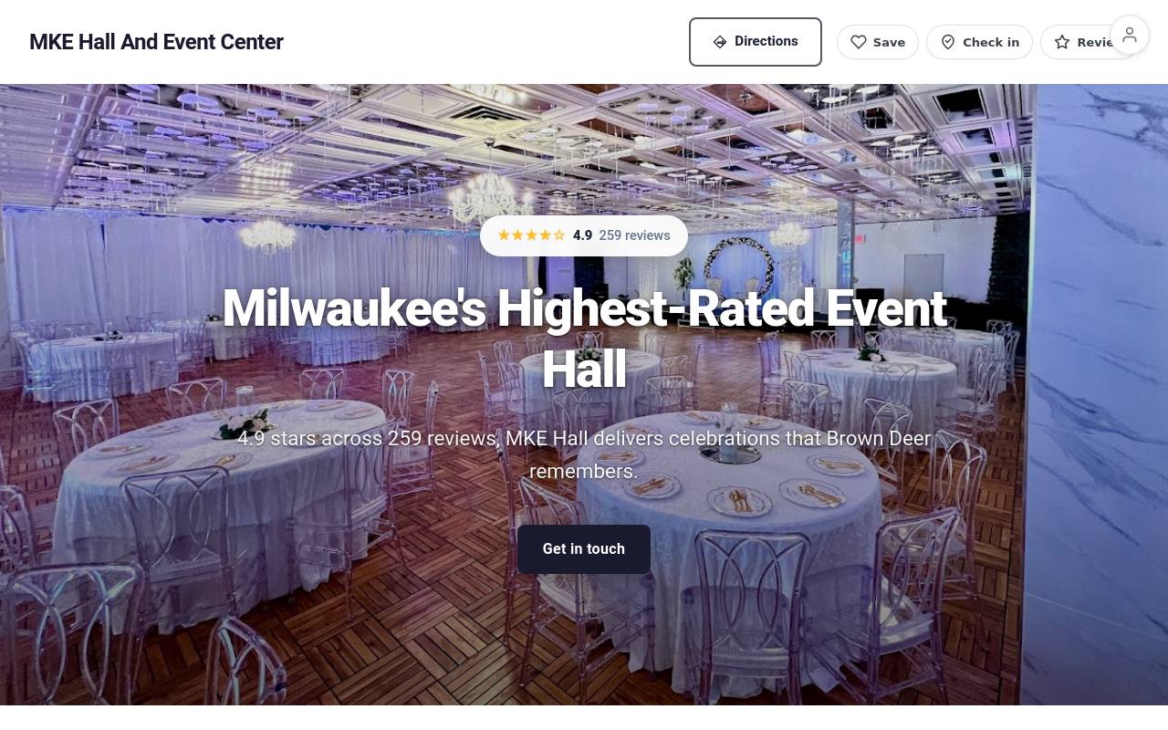 Preview of your live website