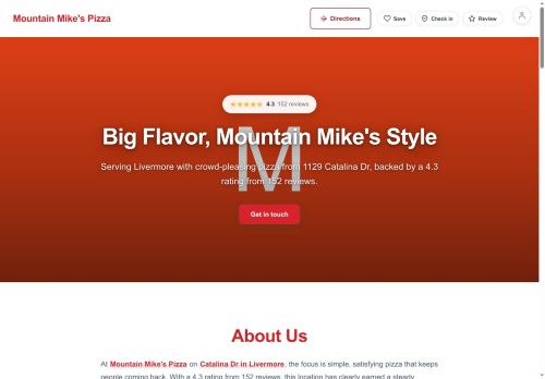 Preview of your live website