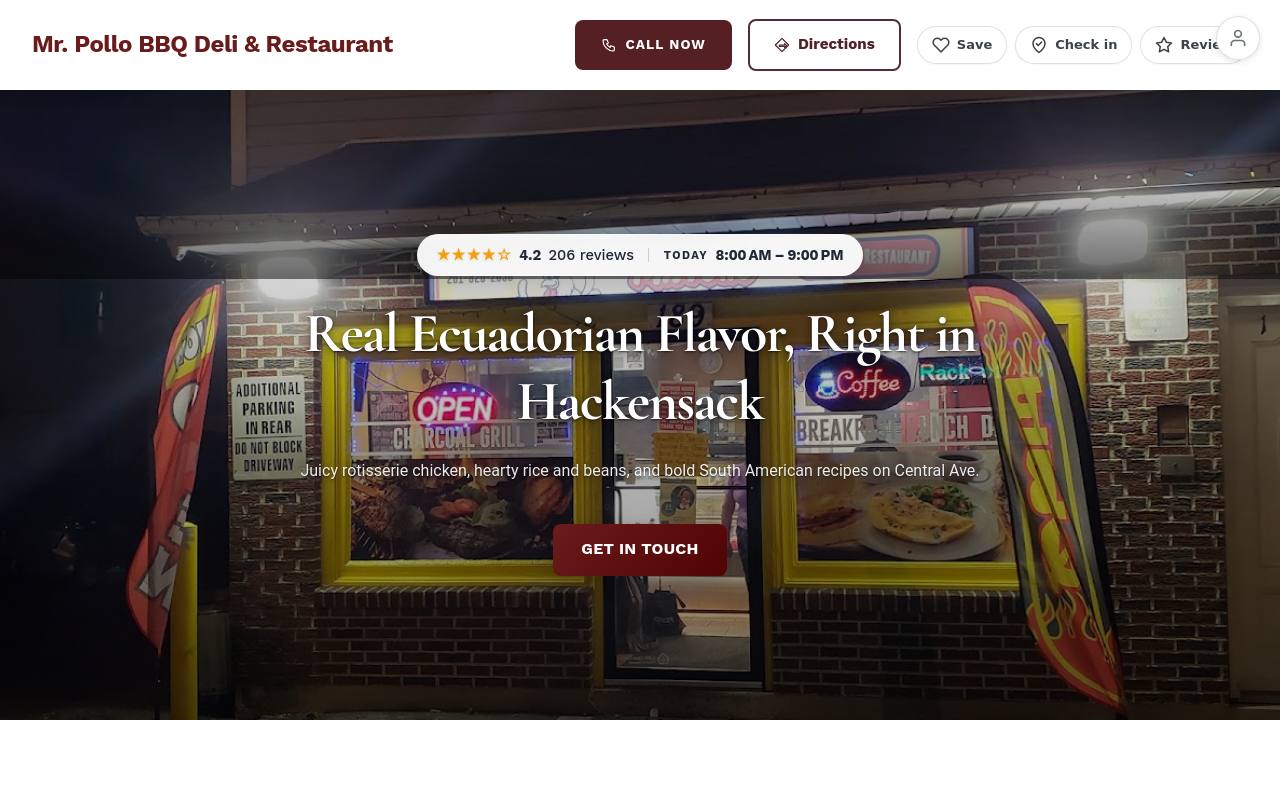 Preview of your live website