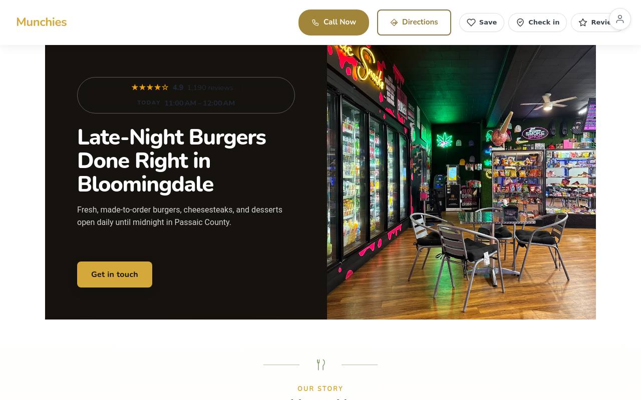 Preview of your live website