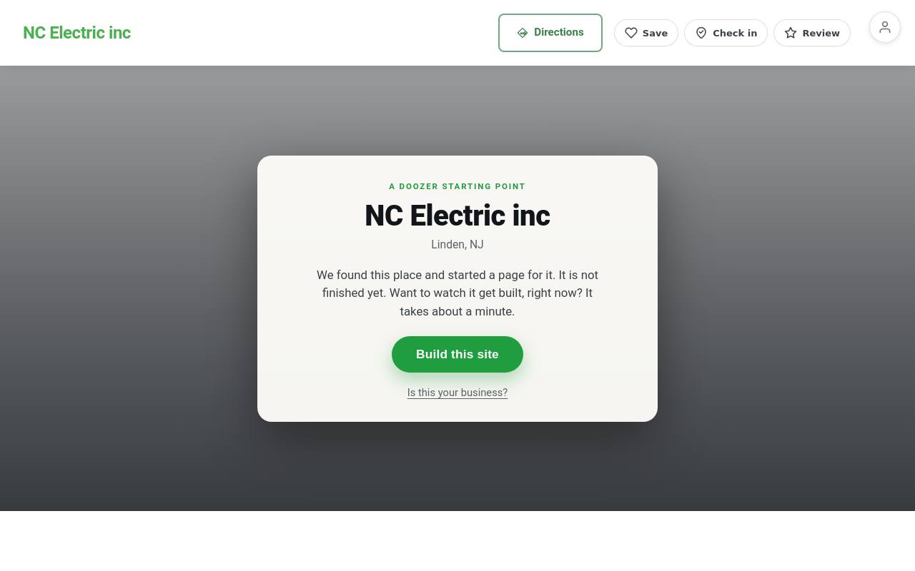 Preview of your live website