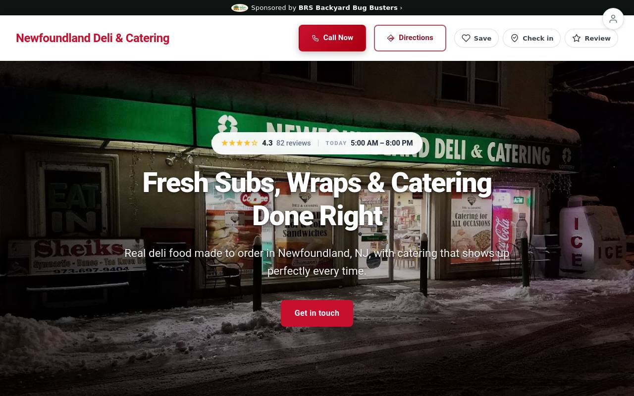 Preview of your live website