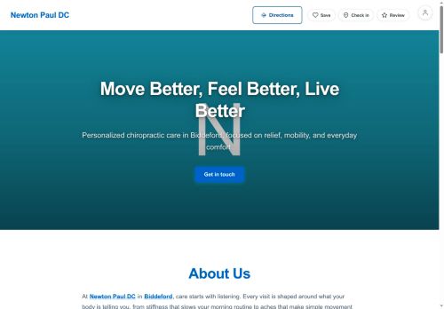 Preview of your live website