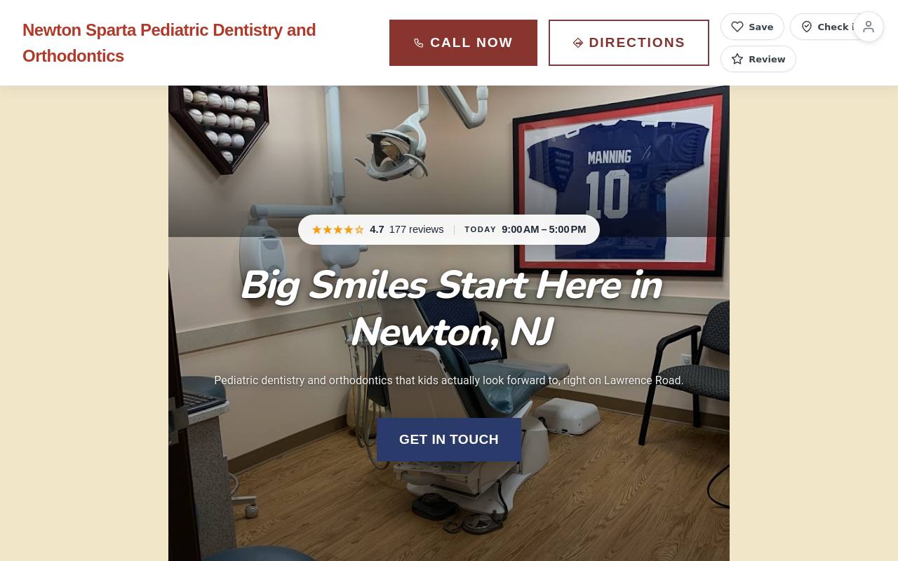 Preview of your live website