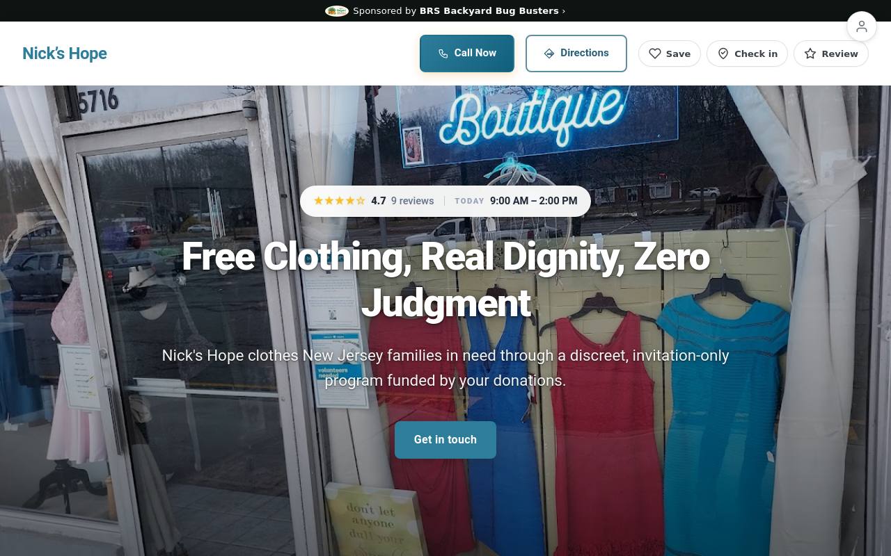 Preview of your live website