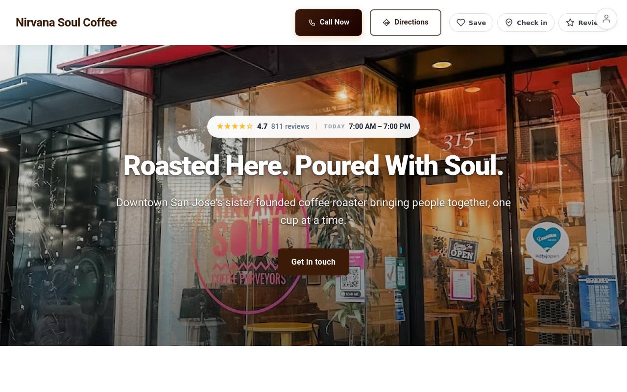 Preview of your live website