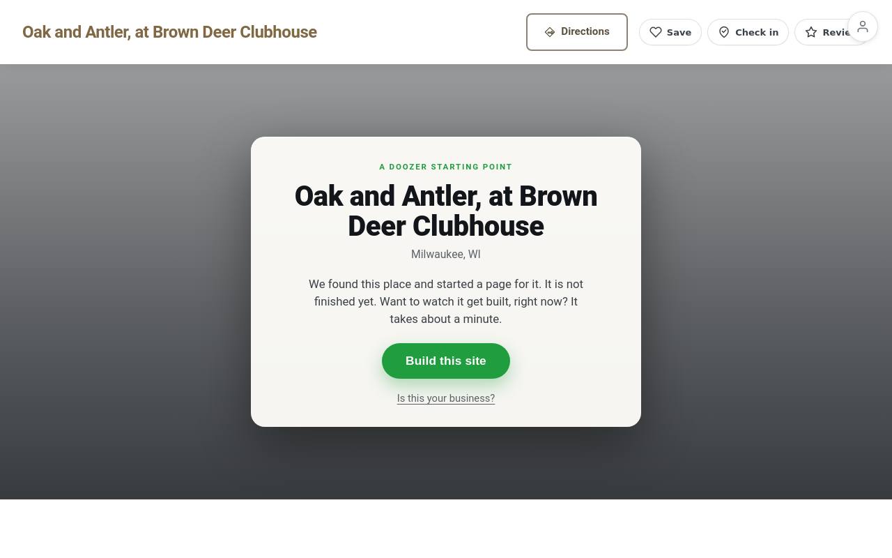 Preview of your live website