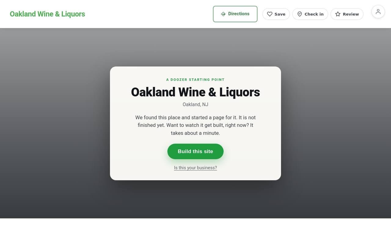 Preview of your live website
