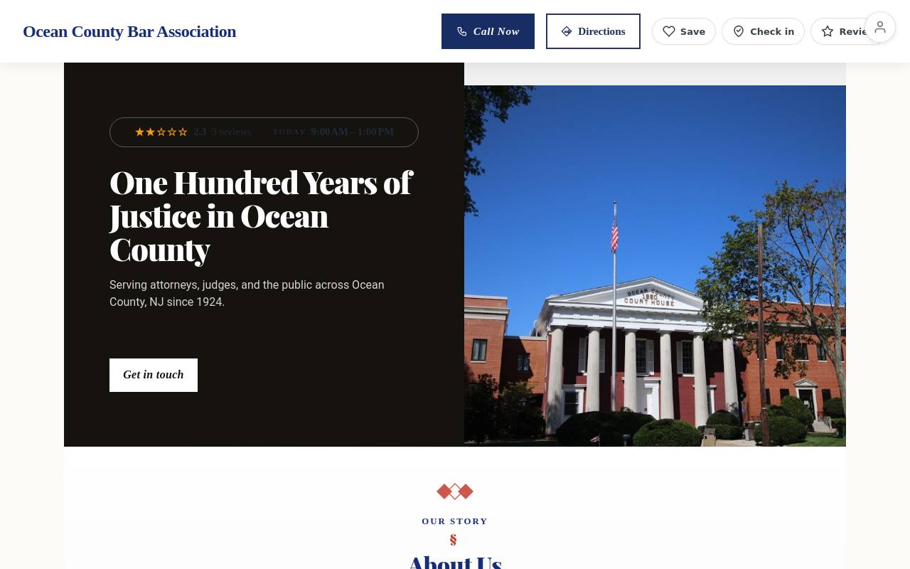 Preview of your live website