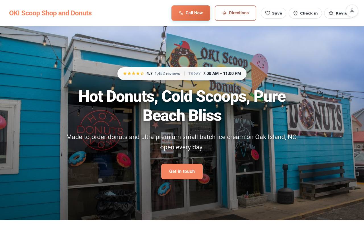 Preview of your live website