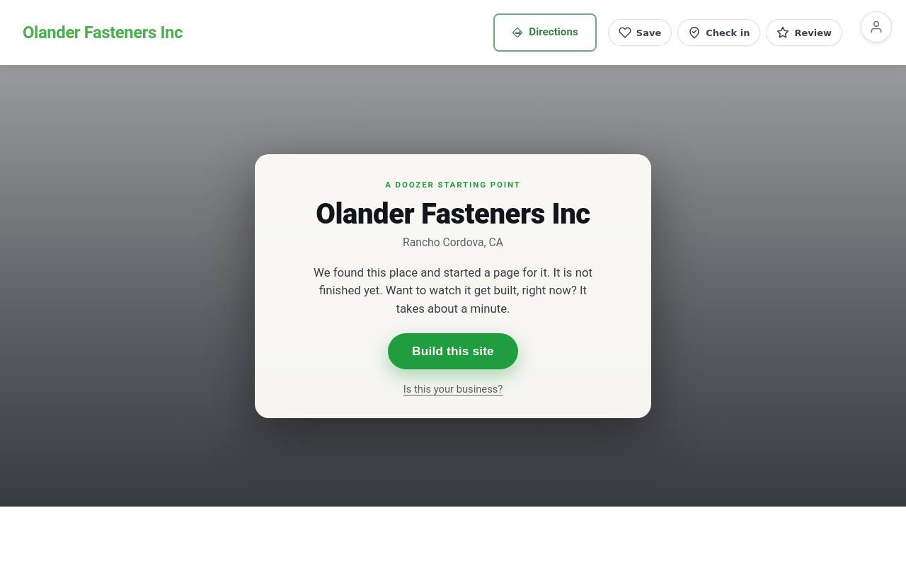 Preview of your live website