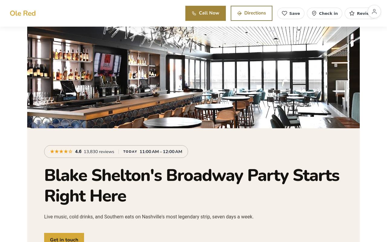 Preview of your live website