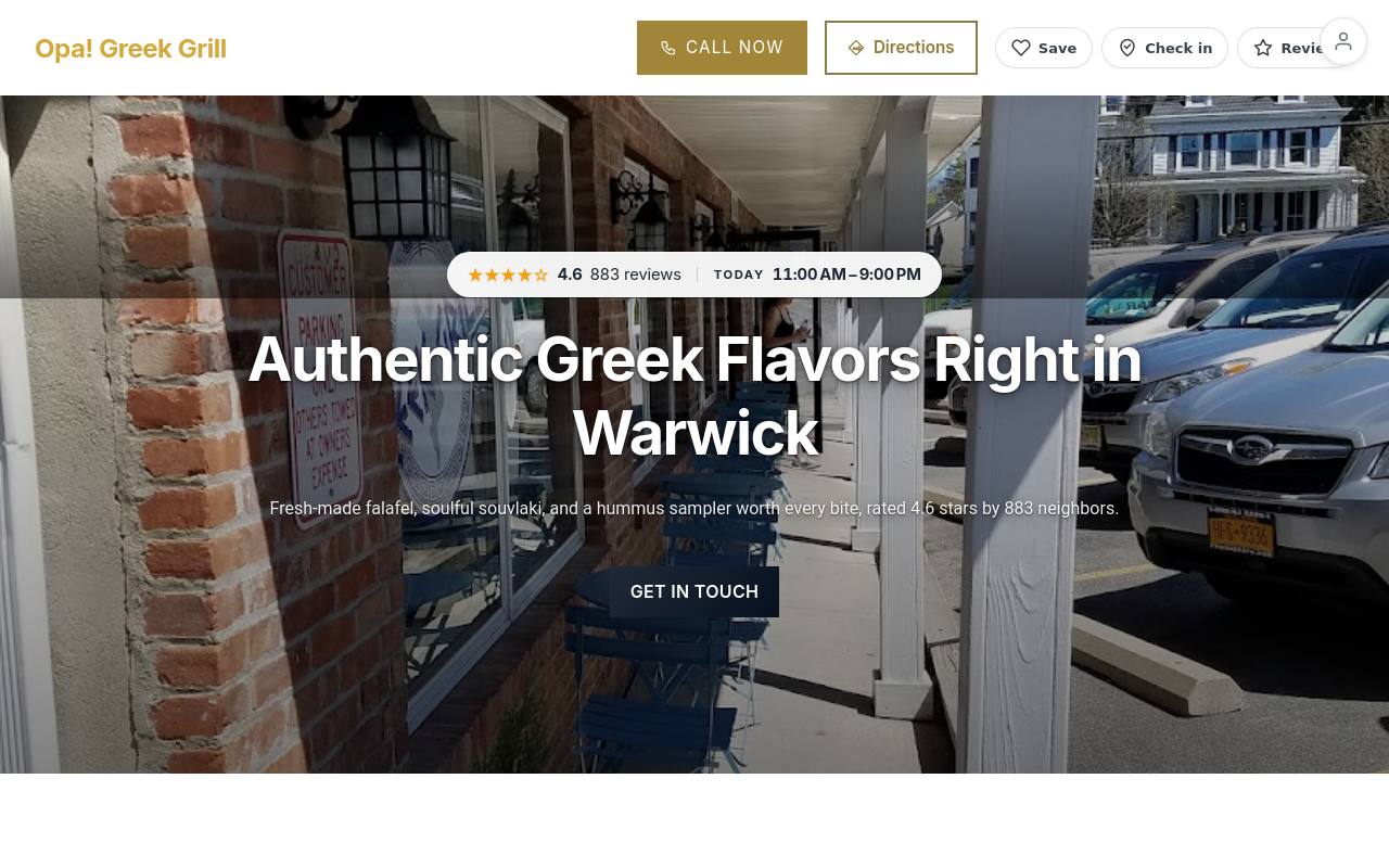 Preview of your live website