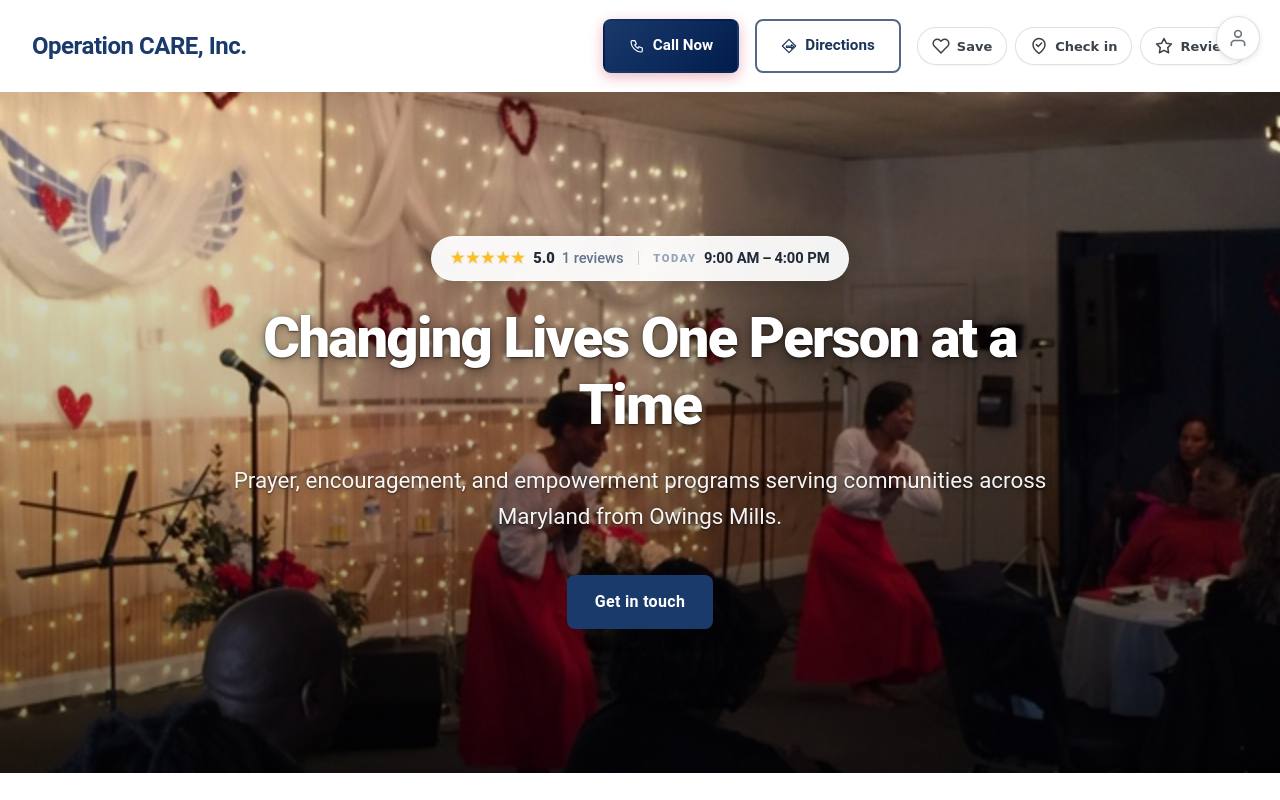 Preview of your live website