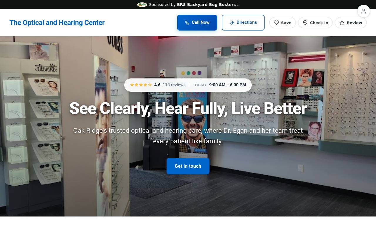 Preview of your live website