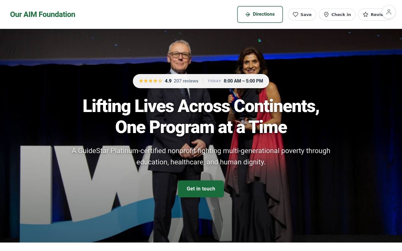 Preview of your live website