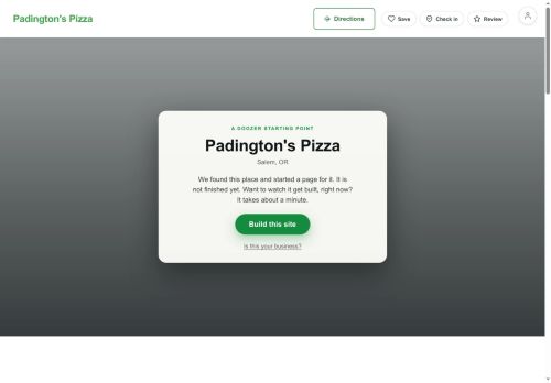 Preview of your live website
