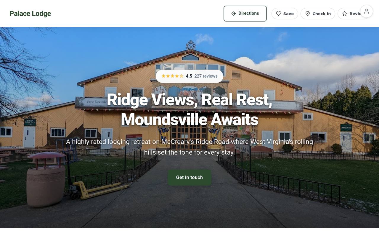 Preview of your live website