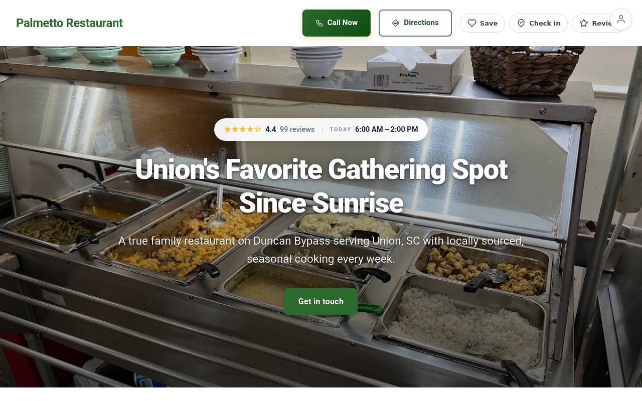 Preview of your live website