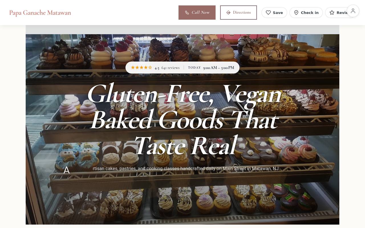 Preview of your live website