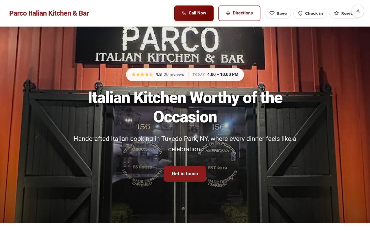 Preview of your live website