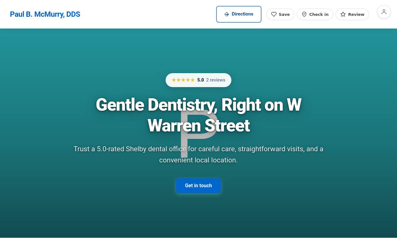 Preview of your live website