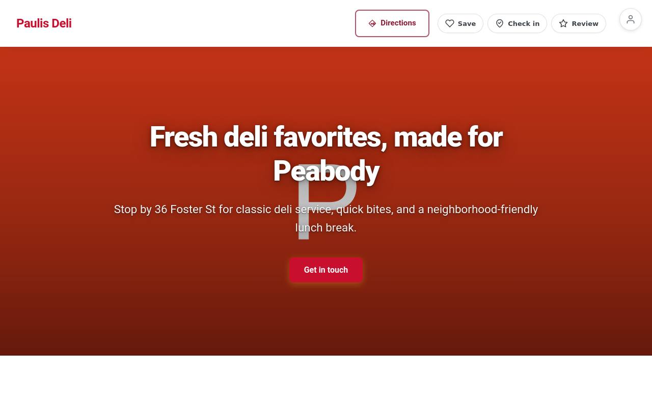 Preview of your live website