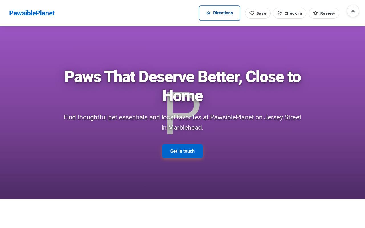 Preview of your live website