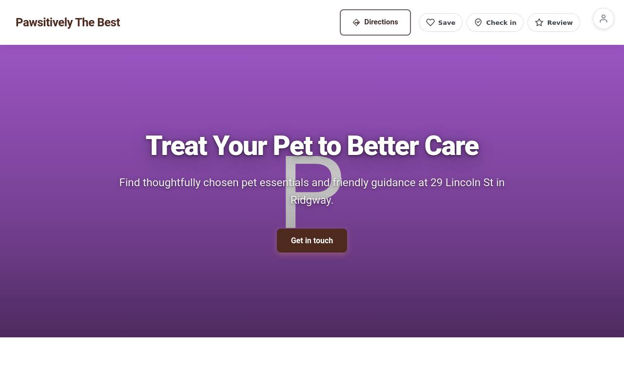 Preview of your live website