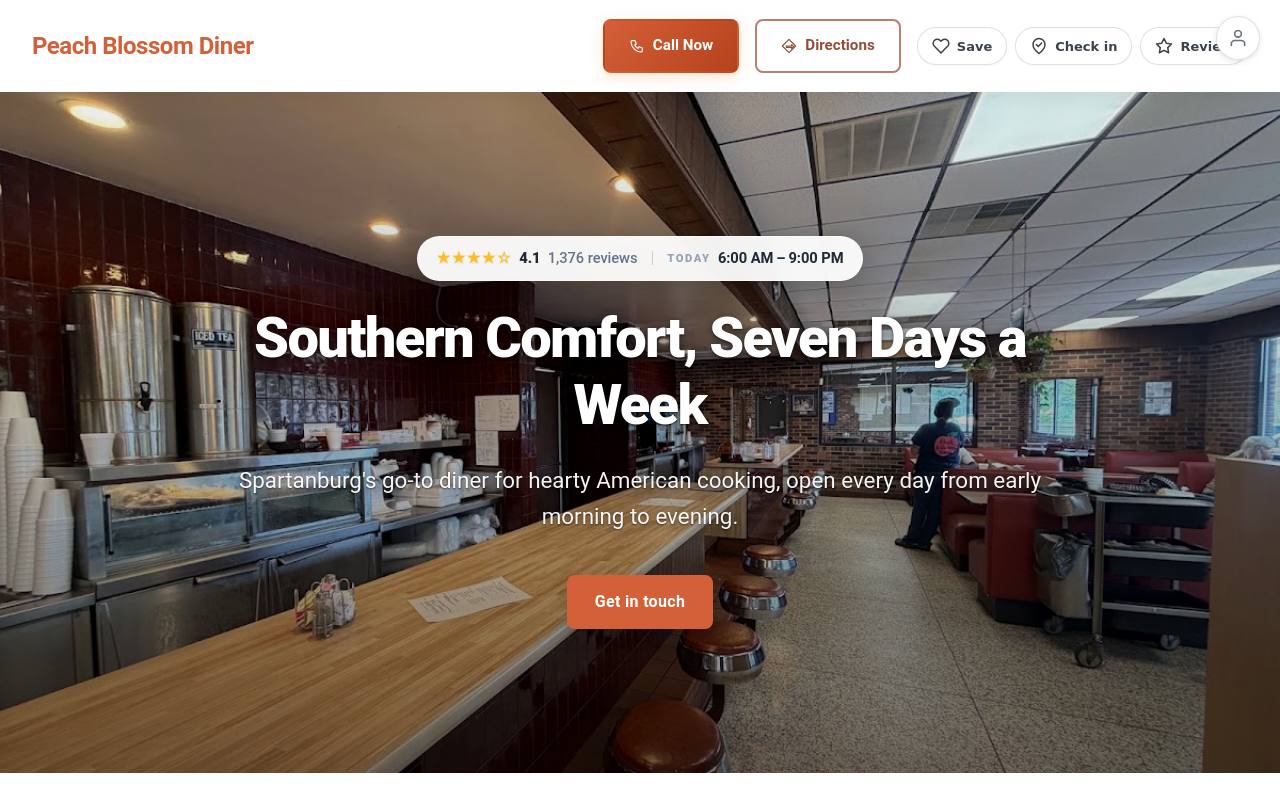 Preview of your live website