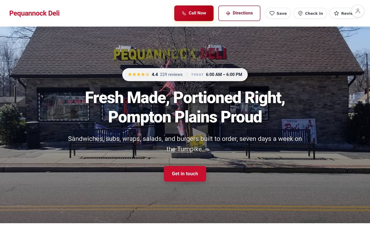 Preview of your live website