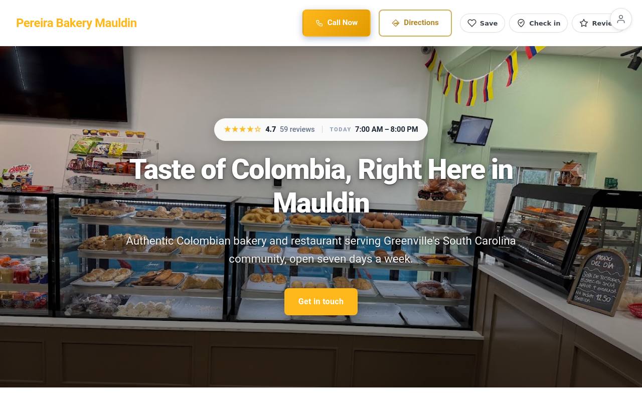Preview of your live website