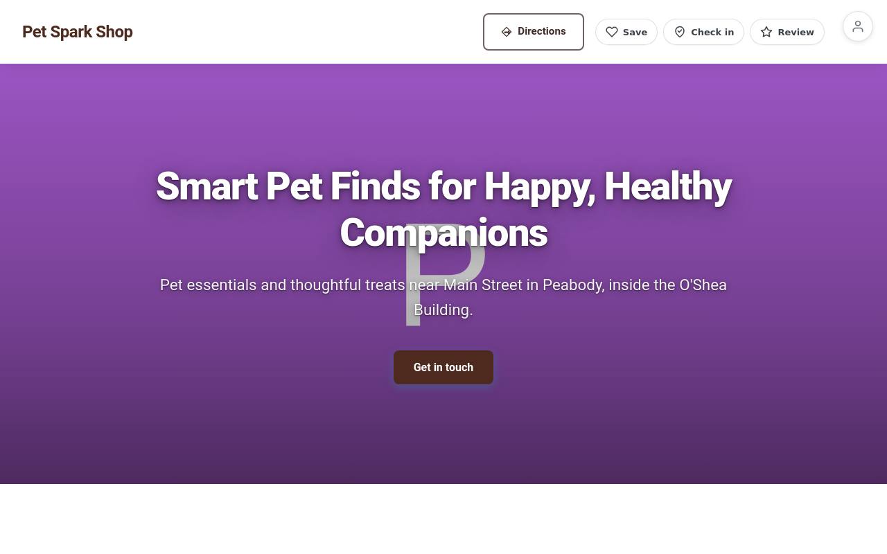 Preview of your live website