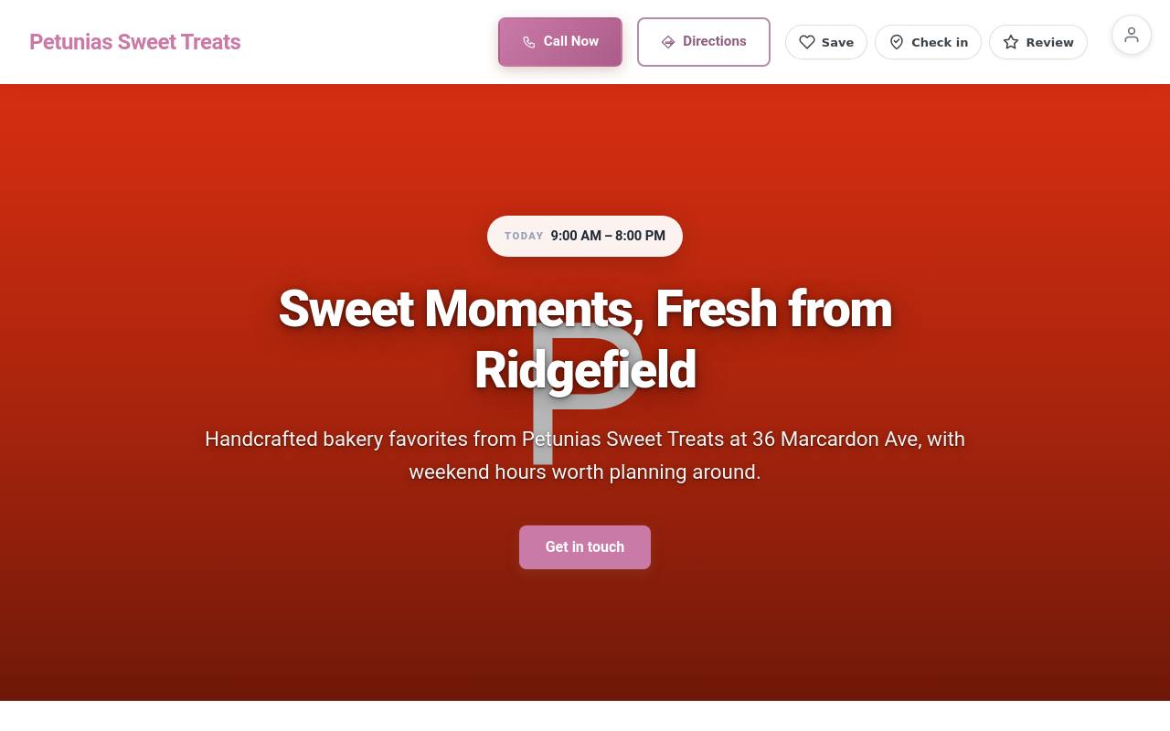 Preview of your live website