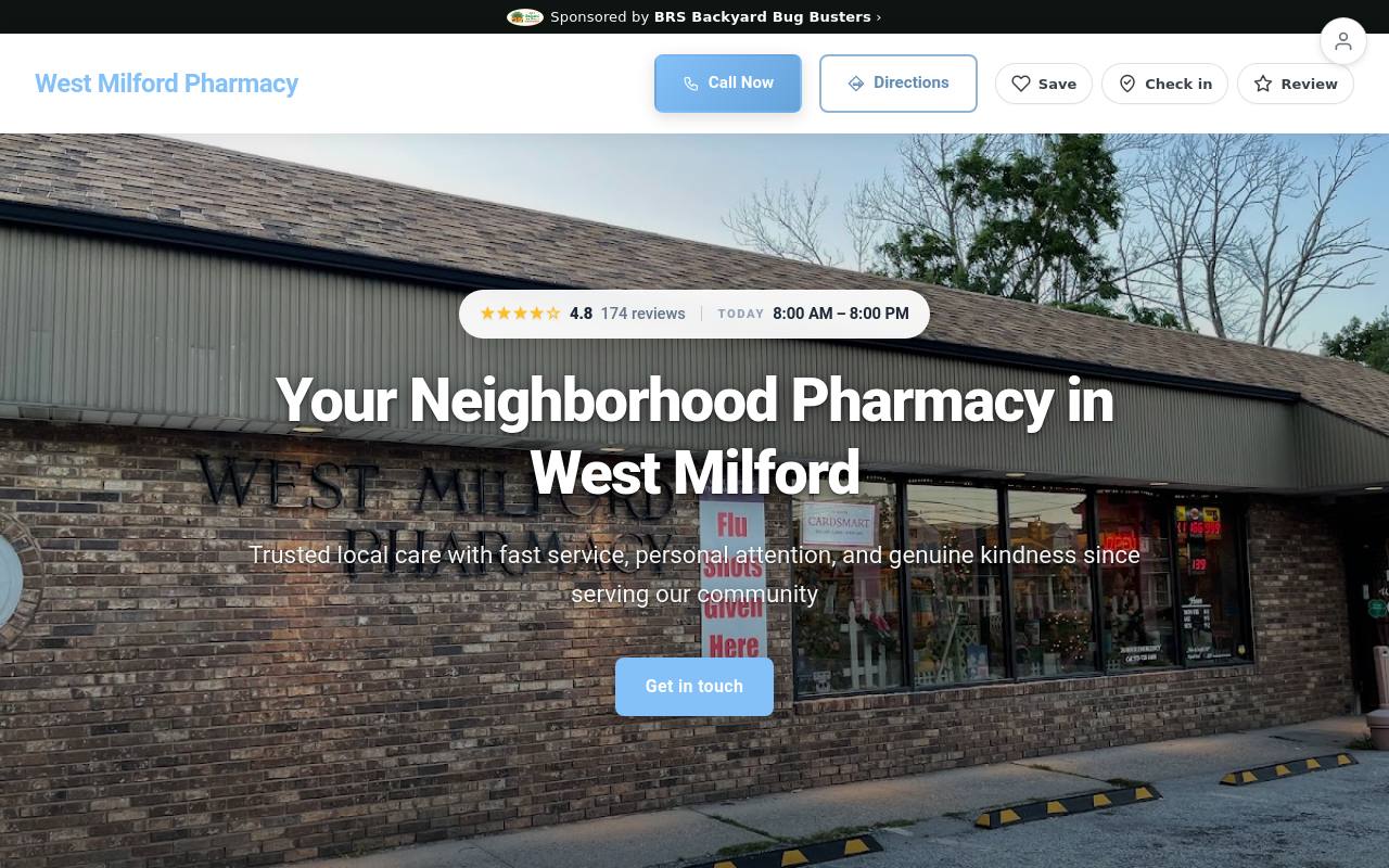Preview of your live website