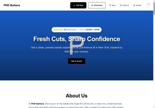 Preview of your live website