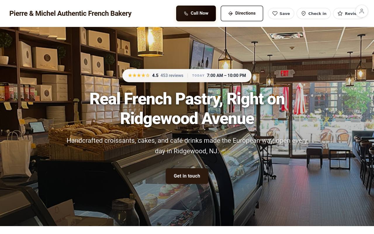 Preview of your live website